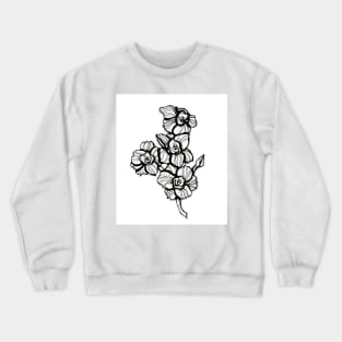 Narcissus Black Ink Flash Crewneck Sweatshirt